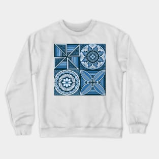 Tapa patchwork - ocean Crewneck Sweatshirt